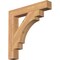 Ekena Millwork Merced Block Smooth Bracket, Western Red Cedar, 3 1/2"W x 24"D x 24"H BKT04X24X24MRC05SWR - alternate 1